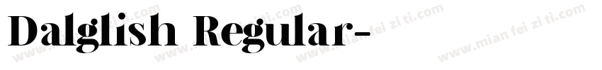 Dalglish Regular字体转换